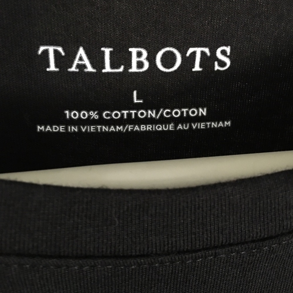 Talbots Black and white Monte Carlo  t-shirt.
